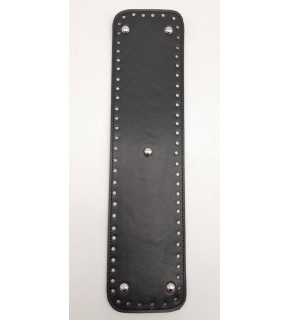 Çanta Aksesuar Suni Deri Siyah Renk 40X10 cm Dikdörtgen Çanta Tabanı Gümüş Aparatlı