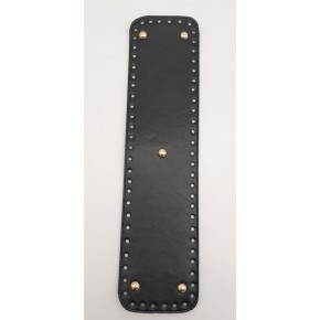 Çanta Aksesuar Suni Deri Siyah Renk 40X10 cm Dikdörtgen Çanta Tabanı Light Gold Aparatlı
