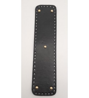 Çanta Aksesuar Suni Deri Siyah Renk 40X10 cm Dikdörtgen Çanta Tabanı Light Gold Aparatlı