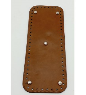 Çanta Aksesuar Suni Deri Taba Renk 30X12 cm Dikdörtgen Çanta Tabanı (Gümüş Aparatlı)