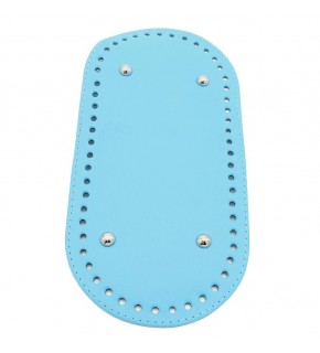 Çanta Aksesuar Suni Deri Turkuaz Renk 25X12 cm Oval Çanta Tabanı