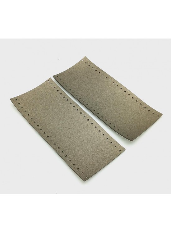 Çanta Aksesuar Suni Deri Tutma Sapı Parlak Gri Simit Sap 17x7.5 Cm