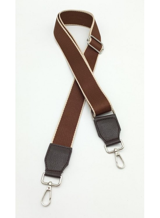 Çanta Aksesuar Suni Derili Polyester Kolon 120X4 Cm No:1 Gümüş Metalli