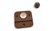 Çanta Aksesuar Sütlü Kahve  5x4.5 cm Mıknatıslı Mat  Kilit