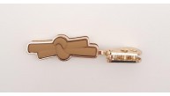 Çanta Aksesuar Sütlü Kahve Renk Kurdele Model Light Gold Metal Kulpluk 1 Adet