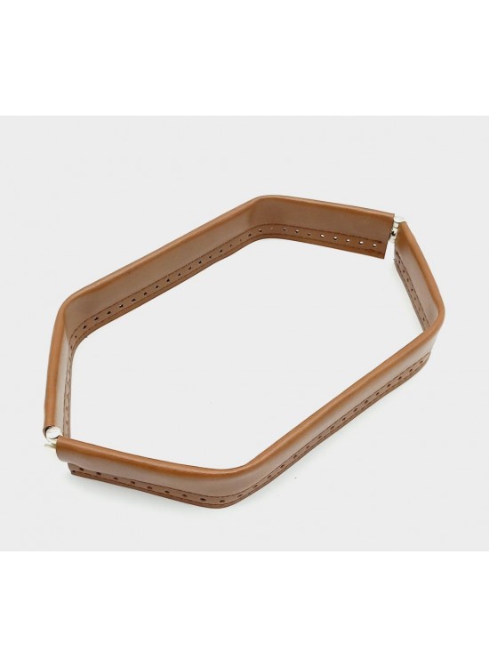 Çanta Aksesuar Taba Renk Derili Metal Çanta Ağzı 30 Cm