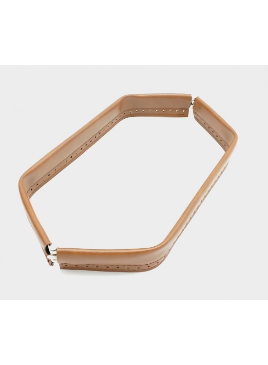 Çanta Aksesuar Taba Renk Derili Metal Çanta Ağzı 33 Cm