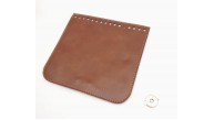 Çanta Aksesuar Taba Renk Suni Deri 16.5X16 Cm Çanta Kapağı Light Gold Metalli