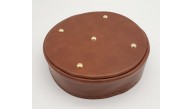 Çanta Aksesuar Taba Suni Deri 22 cm Yuvarlak Yüksek Çanta Tabanı Light Gold Metalli