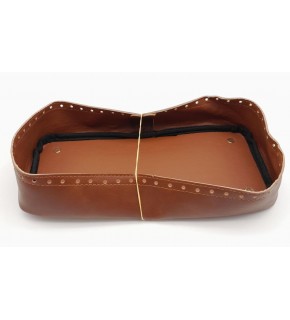 Çanta Aksesuar Taba Suni Deri 28x13 cm Yüksek Çanta Tabanı Light Gold Metalli