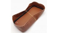Çanta Aksesuar Taba Suni Deri 28x13 cm Yüksek Çanta Tabanı Light Gold Metalli