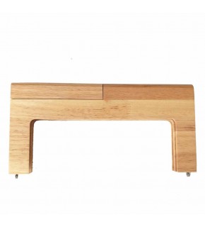 Çanta Aksesuar Tam Geçmeli Model Ahşap Burs Ham Renk 25 Cm