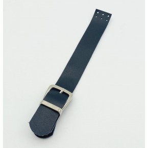 Çanta Aksesuar Tek Kat 18 Cm Suni Deri Lacivert Kapak Gümüş Metal