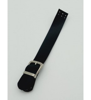 Çanta Aksesuar Tek Kat 18 Cm Suni Deri Siyah Kapak Gümüş Metal