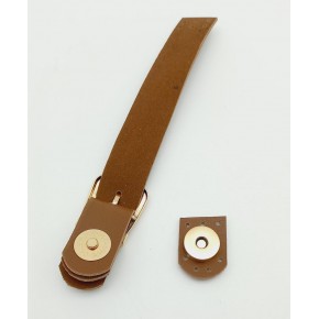 Çanta Aksesuar Tek Kat 18 Cm Suni Deri Siyah Kapak Light Gold Metal