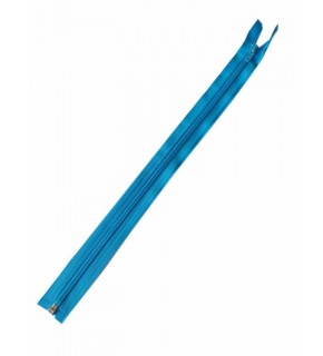 Çanta Aksesuar Turkuaz Renk 40 Cm Plastik Diş Fermuar Fd10