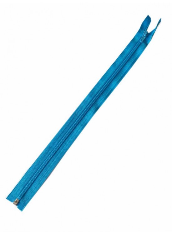 Çanta Aksesuar Turkuaz Renk 40 Cm Plastik Diş Fermuar Fd10