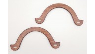 Çanta Aksesuar U Model 10x22 cm Taba Renk Ahşap Çanta Sapı