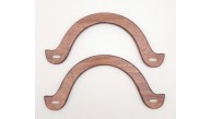 Çanta Aksesuar U Model 10x22 cm Taba Renk Ahşap Çanta Sapı