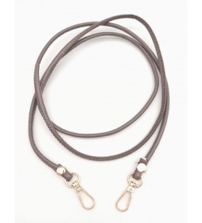 Çanta Aksesuar Vizon Renk 5 mm Suni Deri Spagetti Model Çanta Sapı Light Gold Metal