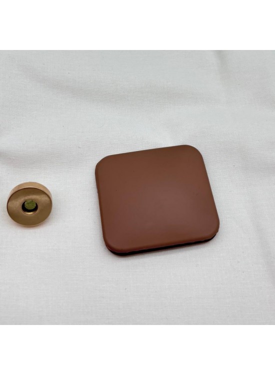 Çanta Aksesuar Vizon Renk  5x4.5 cm Mıknatıslı Mat  Kilit