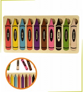 Ankebut Oyuncak Ahşap Pastel Boya İngilizce Eşleştirme Oyu