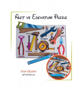 Ankebut Oyuncak Alet ve Edevatlar Puzzle Yapboz 29 * 19 cm