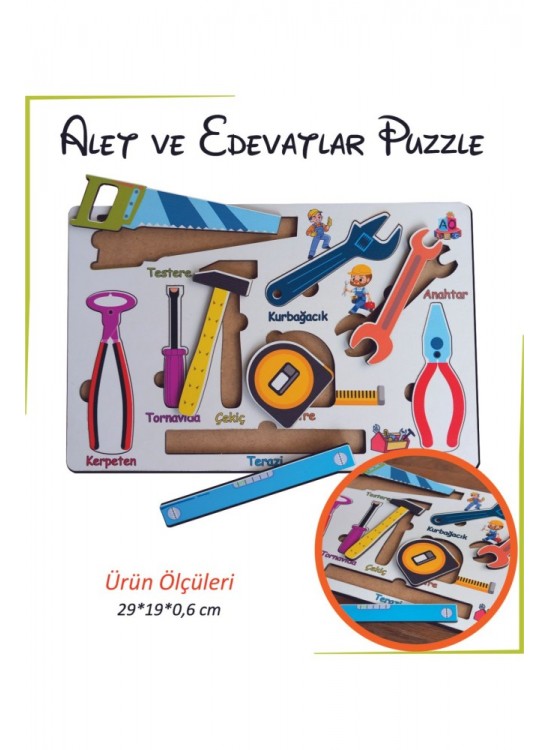 Ankebut Oyuncak Alet ve Edevatlar Puzzle Yapboz 29 * 19 cm