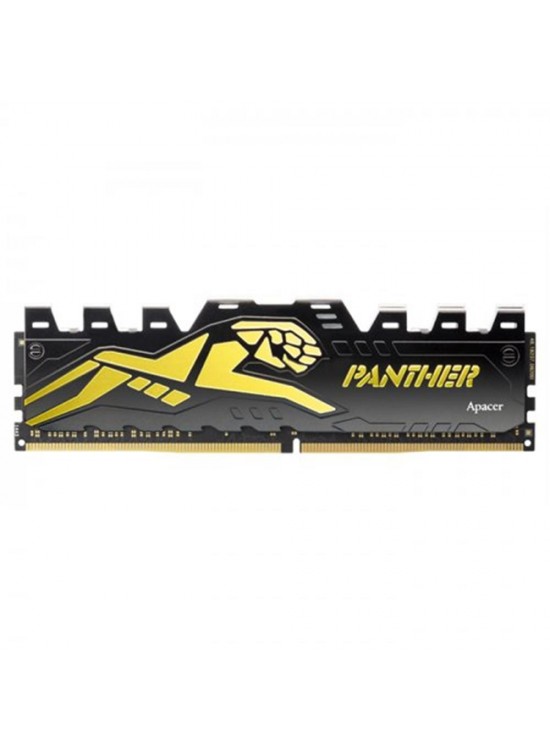 Apacer Panther Black-Gold 16GB (1x16GB) 3200Mhz CL16 DDR4 Gaming Soğutuculu Ram AH4U16G32C28Y7GAA-1