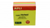 Apli Yapışkanlı Not Kağıdı 4 Renk Funny 400 YP 75x75 Neon Küp 10974