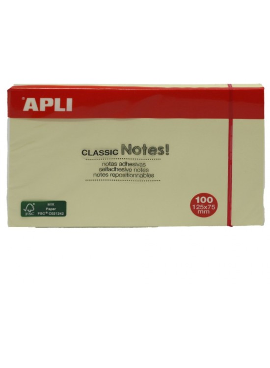 Apli Yapışkanlı Not Kağıdı Classic 100 YP 125x75 10976 (1 Adet)
