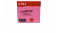 Apli Yapışkanlı Not Kağıdı Pembe Funny 100 YP 75x75 11898