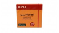 Apli Yapışkanlı Not Kağıdı Turuncu Funny 100 YP 75x75 11900 (1 Adet)