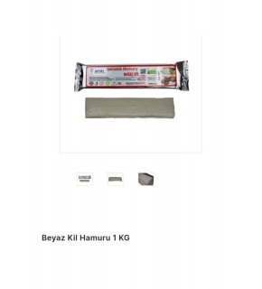 Arks Seramik Kil Çamuru 1000Gr Beyaz