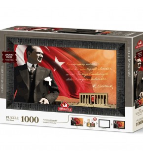Art Puzzle 1000 Parça Atatürk Ve Anıtkabir Çerçeveli 5697