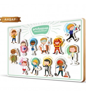 Art Puzzle Ahşap Frame Meslekler 5862