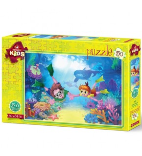 Art Puzzle Kıds 50 Parça Dalgıç Çocuklar 4499