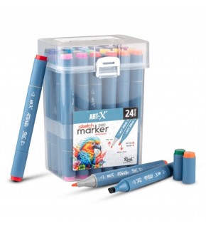 Art-X Sketch Marker Duo 24 Lü Set 18047