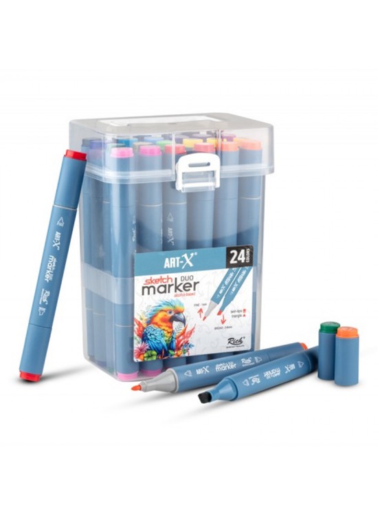 Art-X Sketch Marker Duo 24 Lü Set 18047