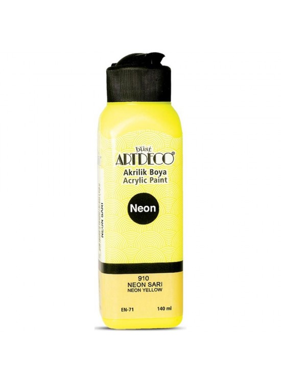 Artdeco Akrilik Boya 140 ML Fosforlu Sarı 070R-910