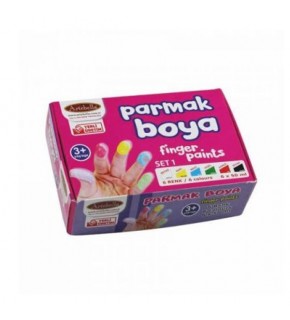 Artebella Parmak Boya 6 Lı Set-01 50 CC Abs50050
