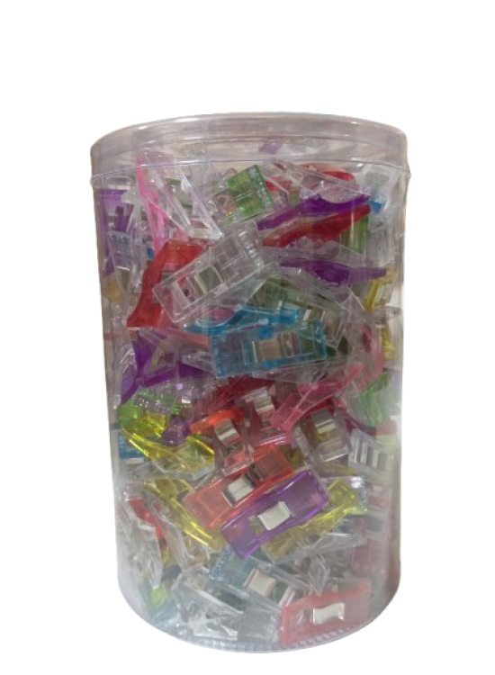 Asetat Kutulu Plastik Mandal Kıskaç 200 Lü