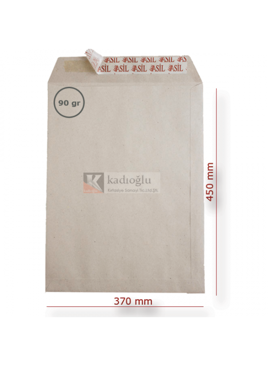 Asil Doğan Torba Zarf İmt Kraft Silikonlu 37x45 90 gr AS-0896 (1 Adet)