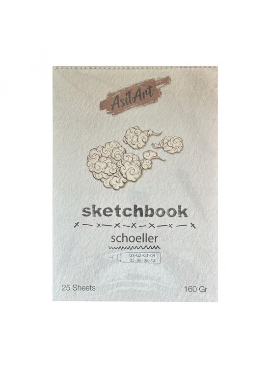 Asilart Sketchbook 160gr A5 Schoeller 25Yp