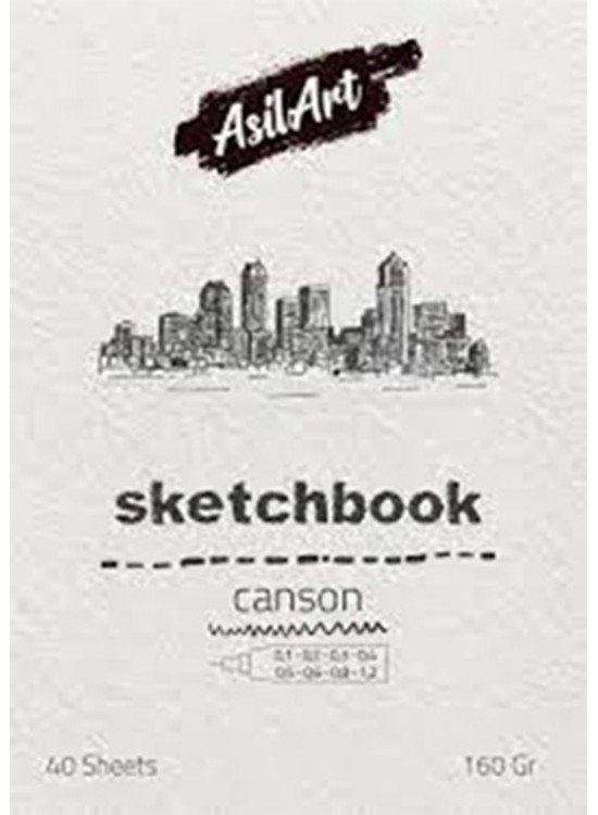 Asilart Sketchbook Esquisse A3 160gr 25yp Beyaz