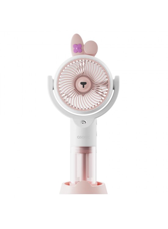 Asonic AFN26 Beyaz 500mAh 2 Kademe (Püskürtme Fonksiyon) Nemlendirici Sprey USB Fan Şarjlı