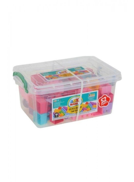Asya Oyuncak Ant Blocks Lego 52 Parça. Pembe Ant-052P