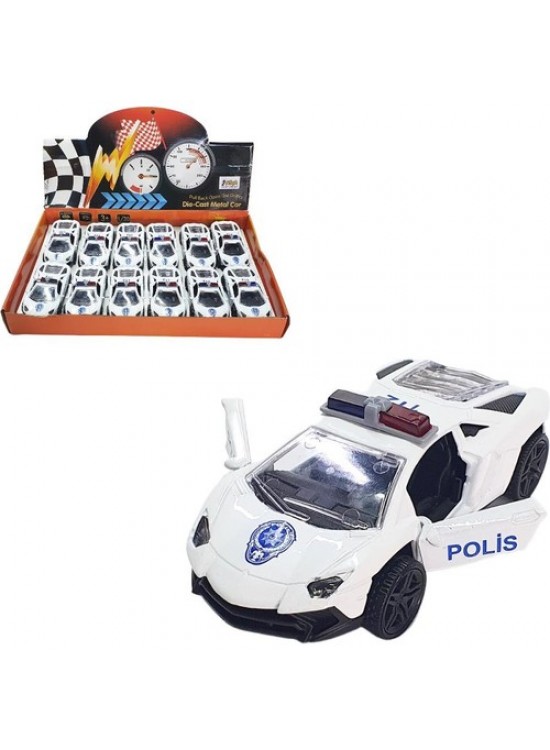 Asya Oyuncak Display Metal Polis Arabası (1 Adet)