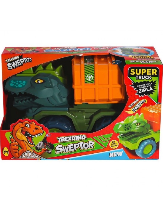 Asya Oyuncak Kt. Sweptor Dino Çöp Kamyonu BMD503