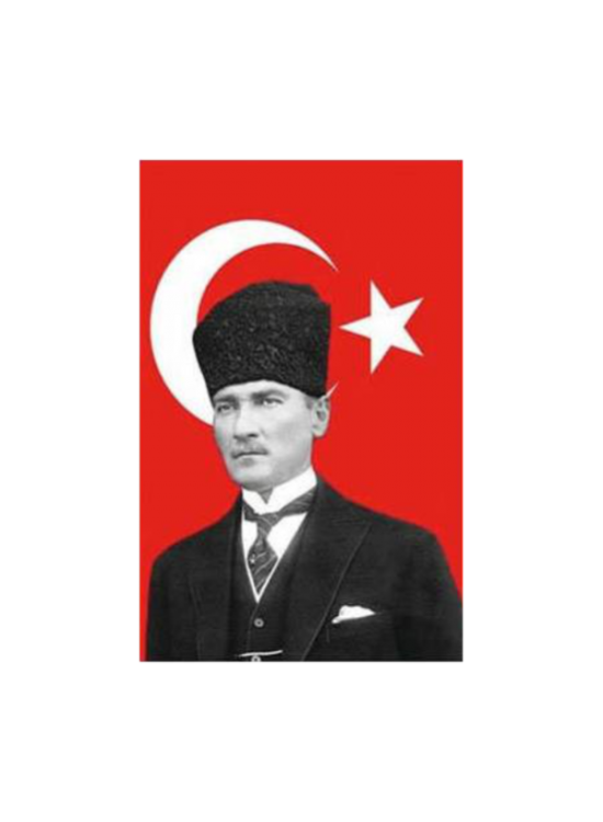 Atatürklü Türk Bayrağı 50X70Cm